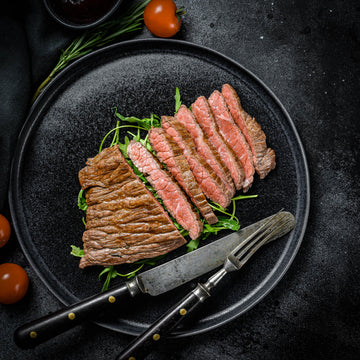 grilled flatiron steak - Pintler Mountain Beef